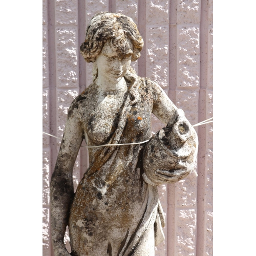 422 - French composite stone garden statue (AF), approx 129cm H x 43cm W x 36cm D