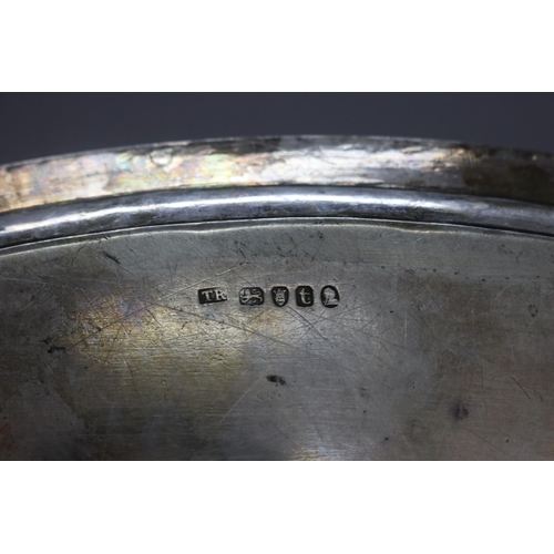 1082 - Antique Georgian hallmarked sterling silver twin handle tray, London 1794-95 Timothy Renou (1930 gra... 