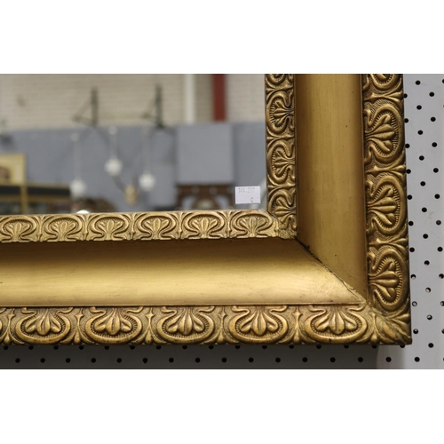 1245 - Vintage rectangular wall mirror, approx 58cm H x 89cm W