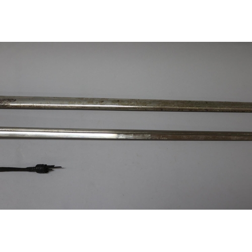 1201 - French Klingenthal sword, marked, approx 103cm L (closed)