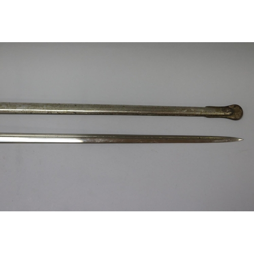 1201 - French Klingenthal sword, marked, approx 103cm L (closed)