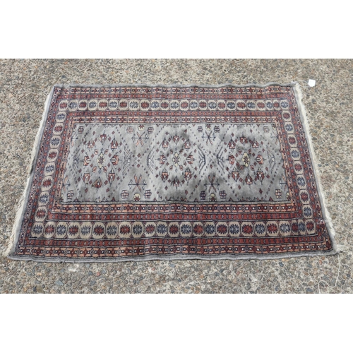 1111 - Small Persian handwoven wool carpet, approx 110cm x 80cm