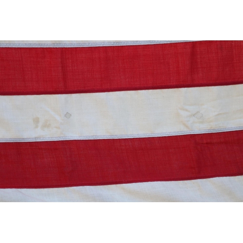 1131 - Vintage American flag. Purchased in Southampton, New York, approx 120cm H x 200cm L