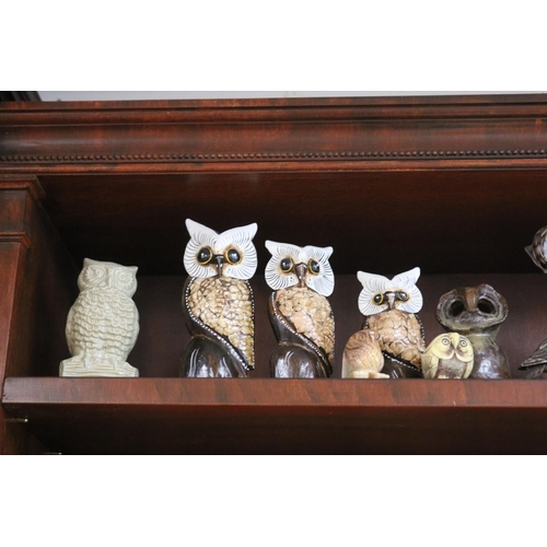 124 - Parliament of owls, made from various materials
