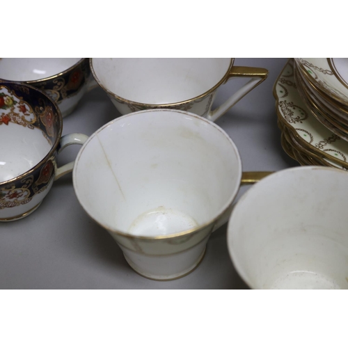 184 - Two Standard china part tea services, one with blue borders and gilt decoration, the other of Art De... 