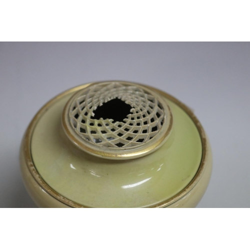 102 - Antique Wedgwood pastel burner on dolphin supports, ex Zeitlin Collection 2006, AF, approx 13cm H