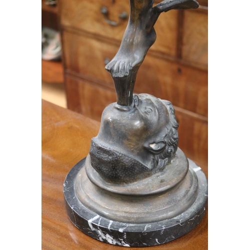 121 - After Giambologna, a bronze figure of Mercury, approx 98cm H