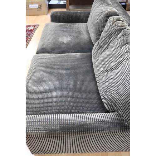 5048 - Custom made lounge with large size seat, approx 224cm W