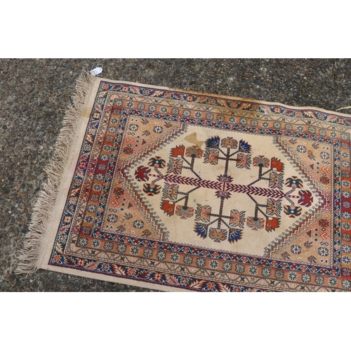 5081 - Handwoven carpet, approx 103cm x 69cm