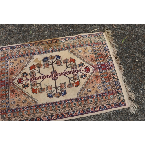 5081 - Handwoven carpet, approx 103cm x 69cm