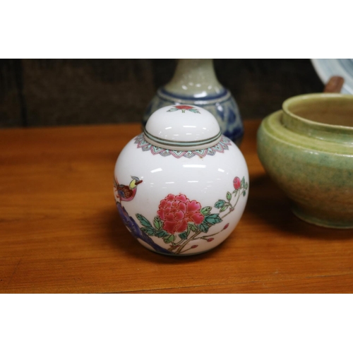 5087 - Five porcelain items to include plate, bowls, etc, approx 20cm Dia and smaller (5)