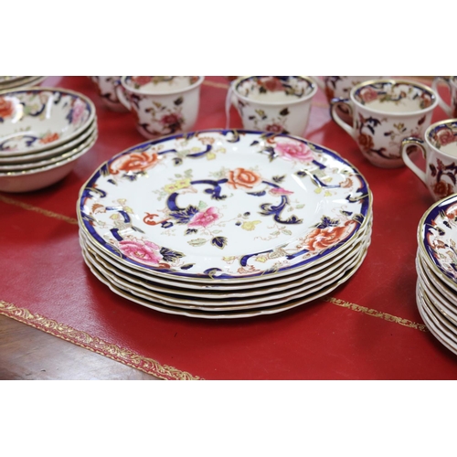 353 - Part Mason's Mandalay dinner service to include 6 dinner plates, 10 side plates, 8 bowls, 13 tea cup... 
