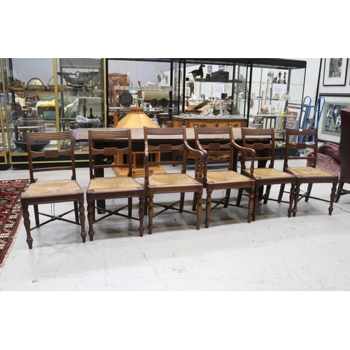 5134 - Set of six English dining chairs, to include two armchairs (6)