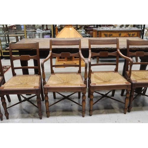 5134 - Set of six English dining chairs, to include two armchairs (6)