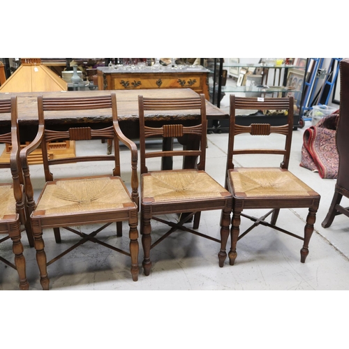 5134 - Set of six English dining chairs, to include two armchairs (6)