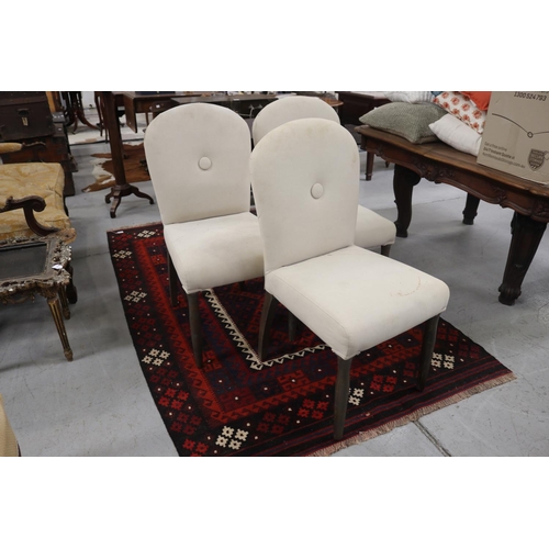 5148 - Set of three upholstered dining chairs, each approx 96cm H x 50cm W x 51cm D (3)