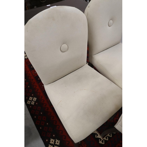 5148 - Set of three upholstered dining chairs, each approx 96cm H x 50cm W x 51cm D (3)