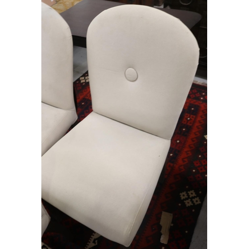 5148 - Set of three upholstered dining chairs, each approx 96cm H x 50cm W x 51cm D (3)