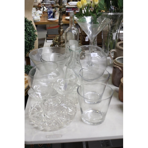 5157 - Assortment of glass, to include vases, etc approx 39cm H and shorter