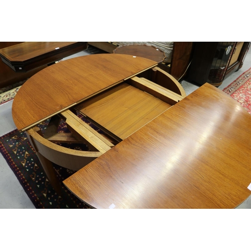 5159 - French style circular extension dining table, approx 75cm H x 118cm Dia