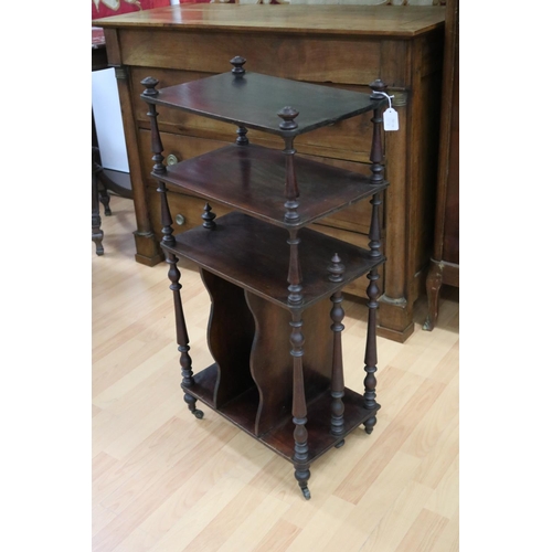 5171 - Antique French music stand, approx 89cm H x 45cm W x 28cm D