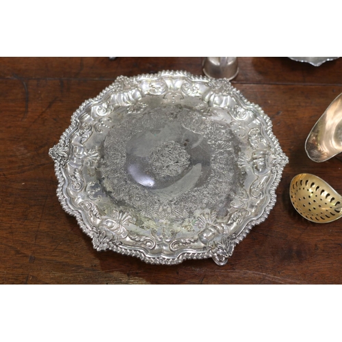 5181 - Assortment of silver plate, approx 20cm Dia and smaller