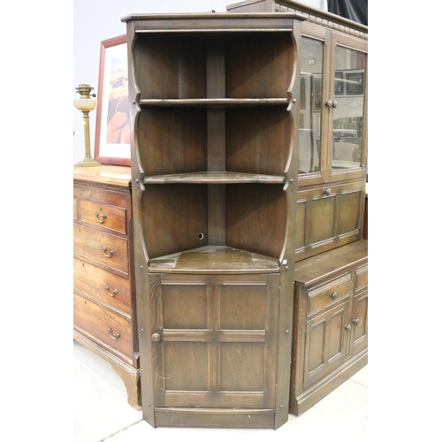 5226 - Vintage corner cabinet, approx 183.5cm H x 76cm W x 43cm D