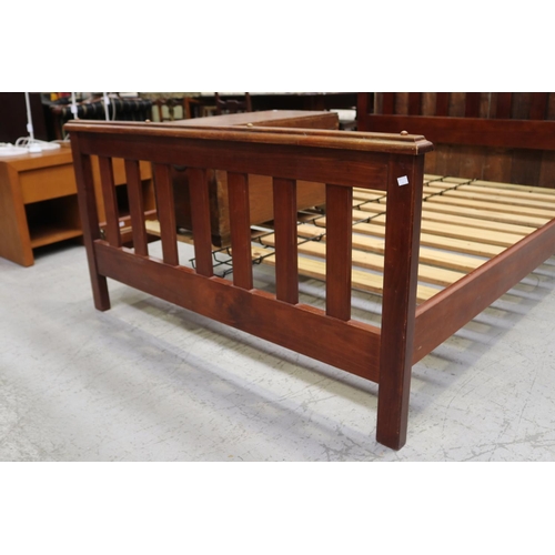 5230 - Modern bed, with slats, approx 113cm H x 200cm L x 150cm W