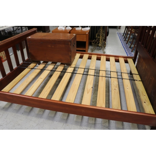 5230 - Modern bed, with slats, approx 113cm H x 200cm L x 150cm W