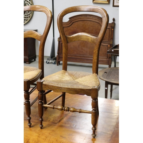 5234 - Pair of French petite country chairs, each approx 84cm H x 40cm W x 38cm D (2)