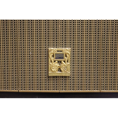 5235 - Large old radio, French HMV, approx 41cm H x 56cm W x 38cm D