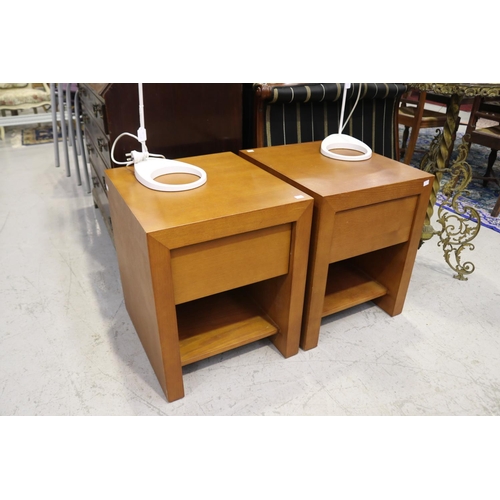 5242 - Pair of modern bedside tables, each approx 56cm H x 46cm W x 51cm D (2)