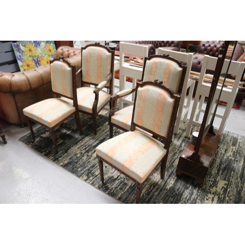 5243 - Set of four antique French Louis XVI style salon chairs (4)