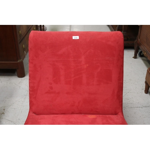 5169 - David Shaw - Warwick macro rasberry slipper chair
