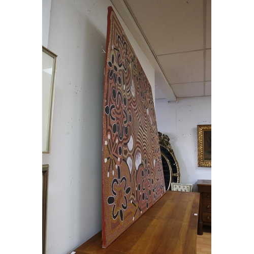 85 - Don Morton Tjapangati (c1938-1996) Australia (Aboriginal) painting, approx 127cm H x 148cm L