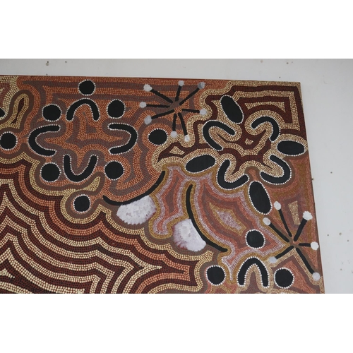 85 - Don Morton Tjapangati (c1938-1996) Australia (Aboriginal) painting, approx 127cm H x 148cm L