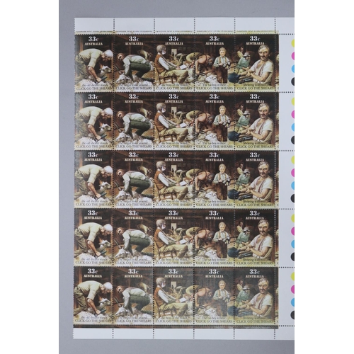 100 - Sheet of 50 unused stamps, Click Go The Shears, 33 cents