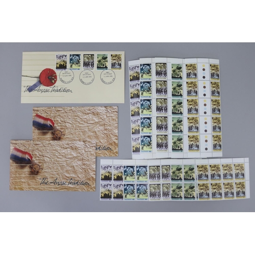 106 - Anzac Day First Day Cover and unused stamps