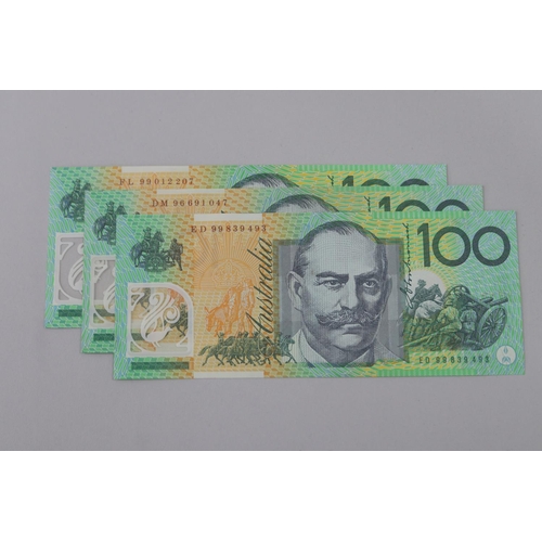 127 - 3 x $100 notes (3)