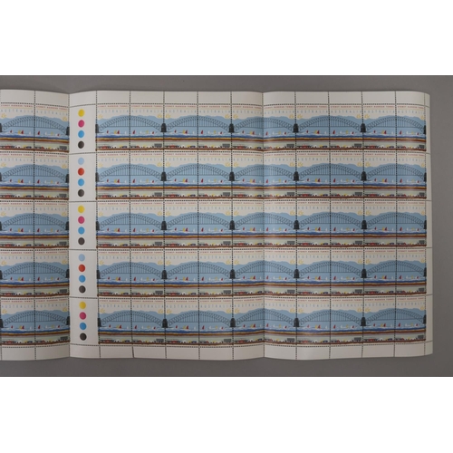 97 - Sheet of 100 unused stamps, Sydney Harbour Tunnel 45 cent