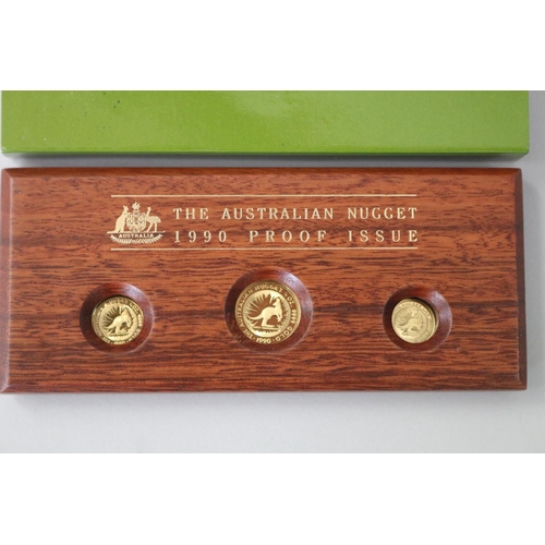 1 - The Australian Nugget 1990 proof issue 1990