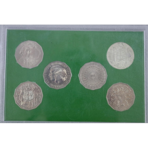 33 - Cased Australian 50 cent collection (6)