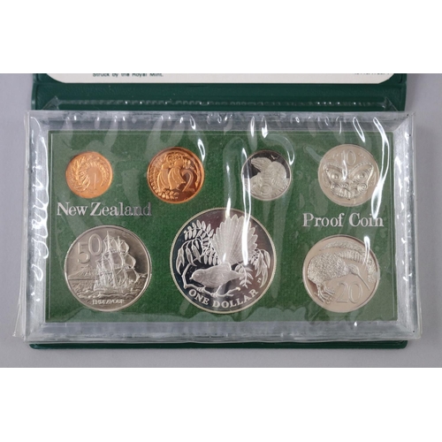 39 - New Zealand Treasury Issue proof cased coin set 1980