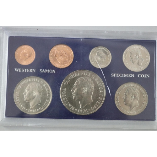 41 - Cased specimen western Samoa coin set