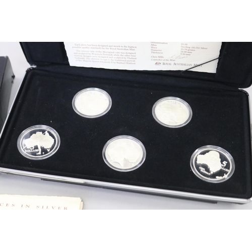 47 - Royal Australian mint set of 1993 Master pieces in silver