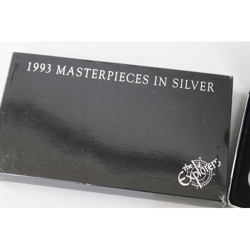 47 - Royal Australian mint set of 1993 Master pieces in silver