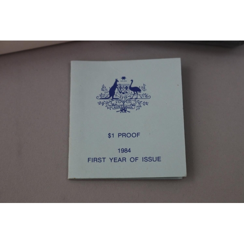 8 - Royal Australian mint $1 coin First Proof issue 1984 cased