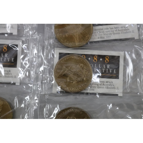 79 - Forty Australian Commemorative coins 1988 - These commemorative coins have been struck to celebrate ... 