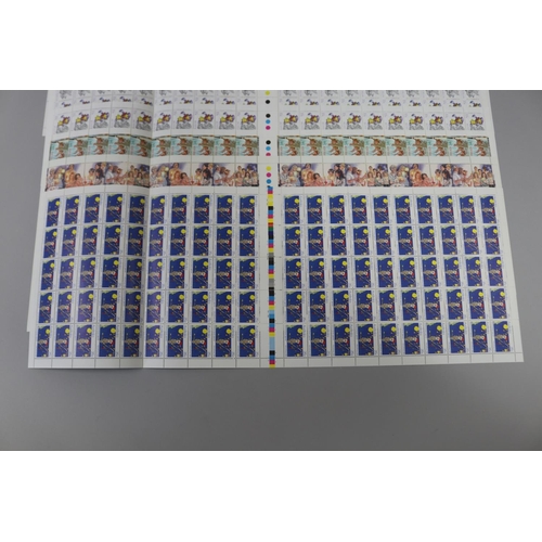 111 - Christmas Stamps sheets, unused approx 800