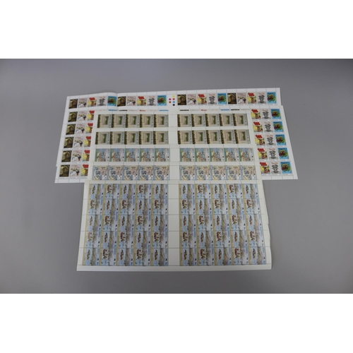 117 - Sheets of unused stamps- 150 x 36 cents The First Fleet, 100 x 37 cents The Early Years, 200 x 33 ce... 